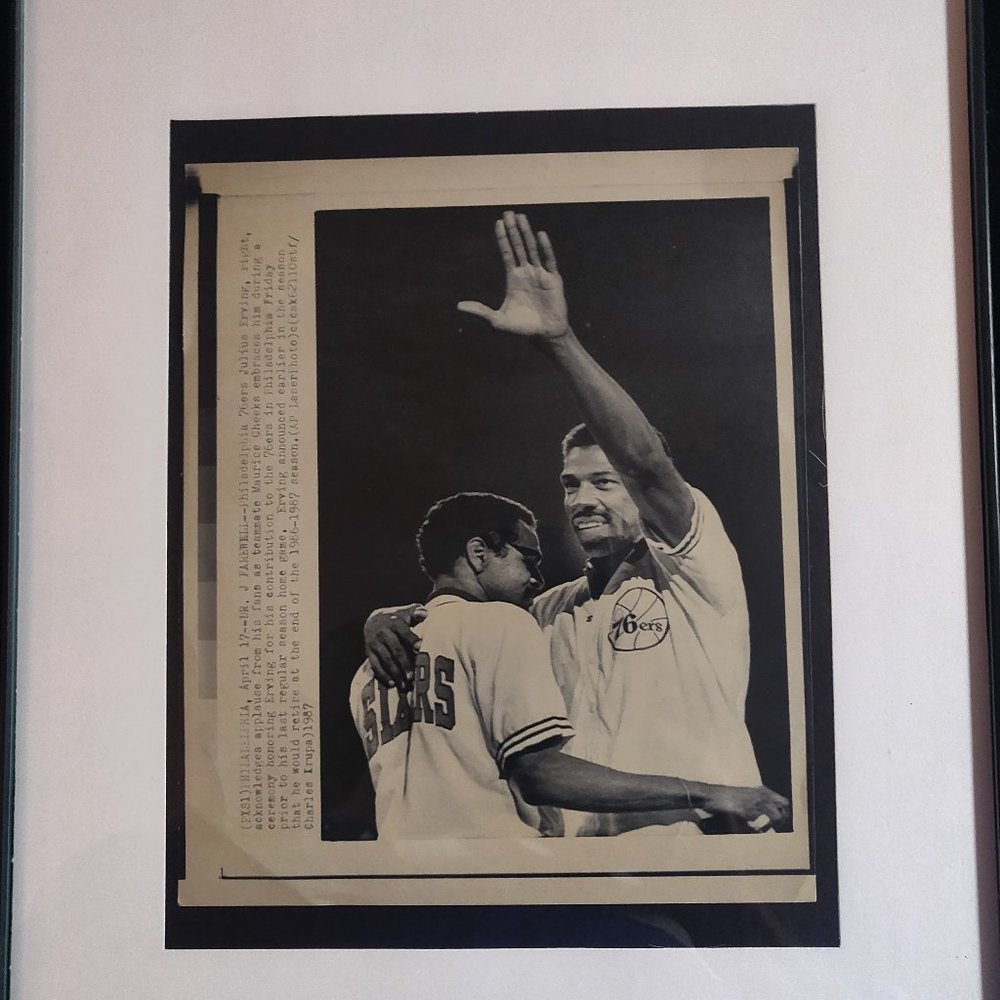 Julius Erving "Dr. J" Picture Framed
